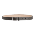 ROUNDED-BUCKLE LEATHER BELT