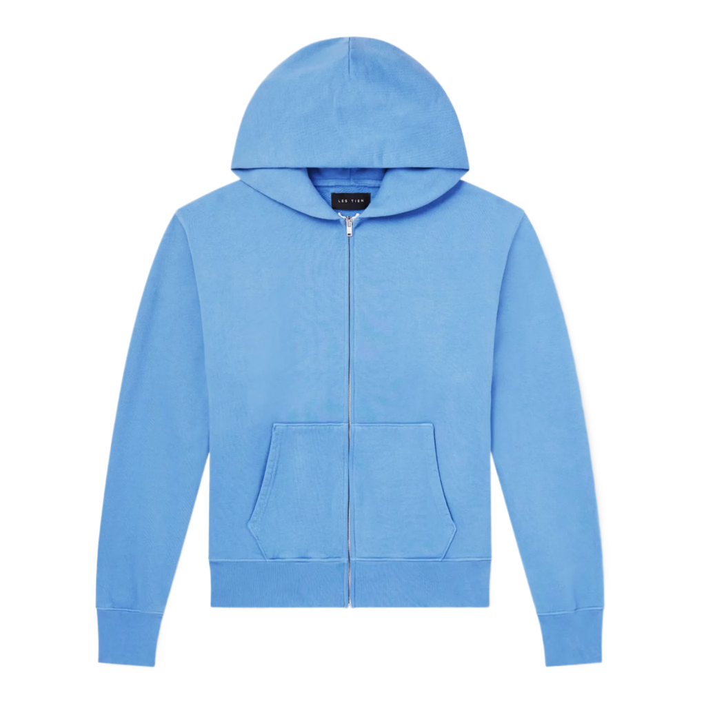Garment-Dyed Cotton-Jersey Zip-Up Hoodie