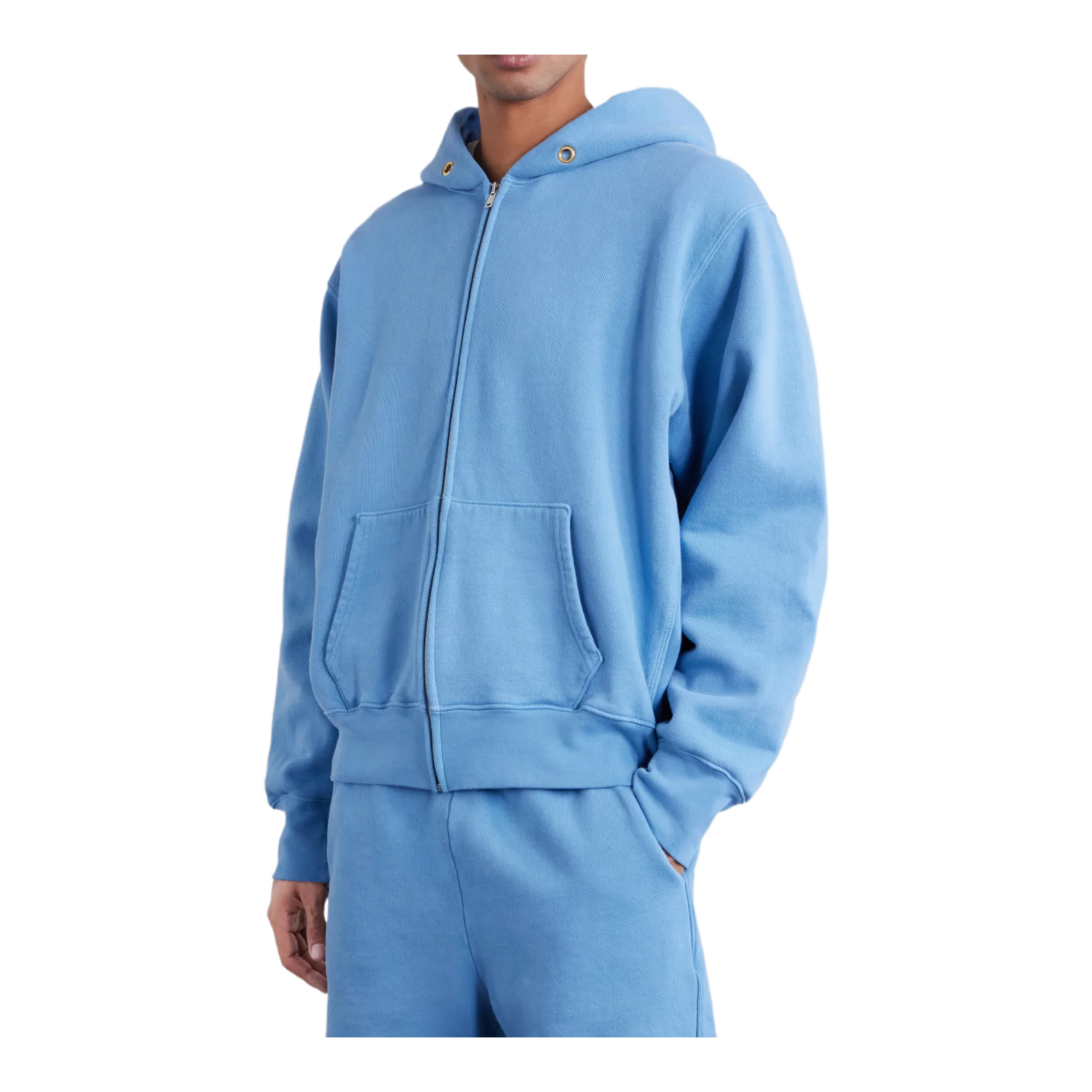 Garment-Dyed Cotton-Jersey Zip-Up Hoodie