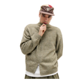 Khaki Knit Track Top
