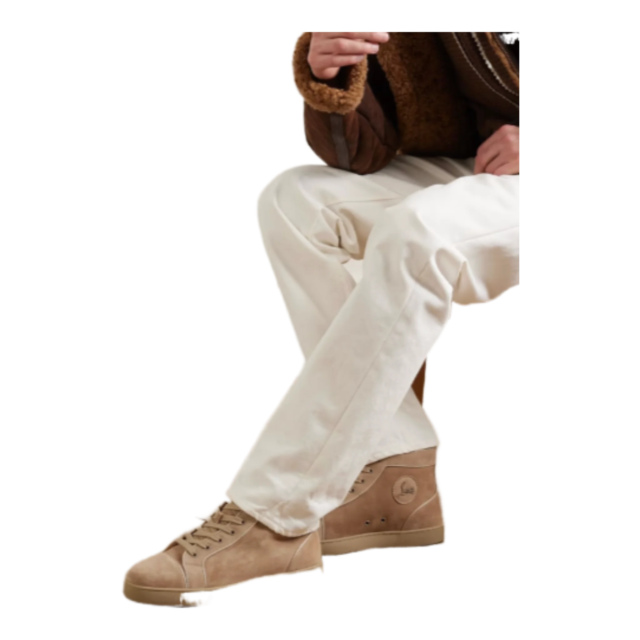 Louis Orlato suede high-top sneakers