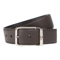 Pebbled-leather belt Brown