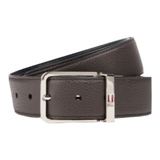 Pebbled-leather belt Brown