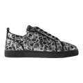 Louis Junior Orlato metallic printed suede sneakers