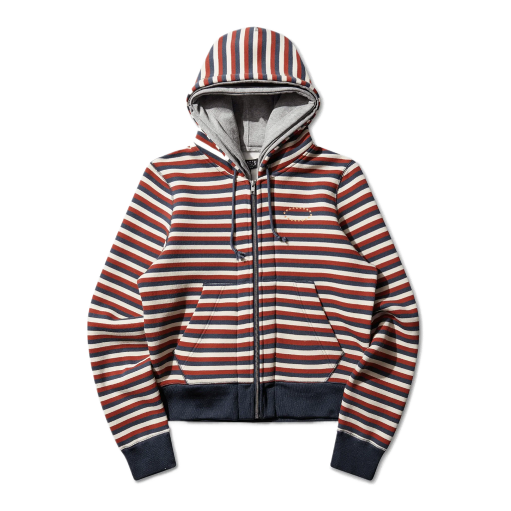 Double Layered Zip Up Hoodie Red