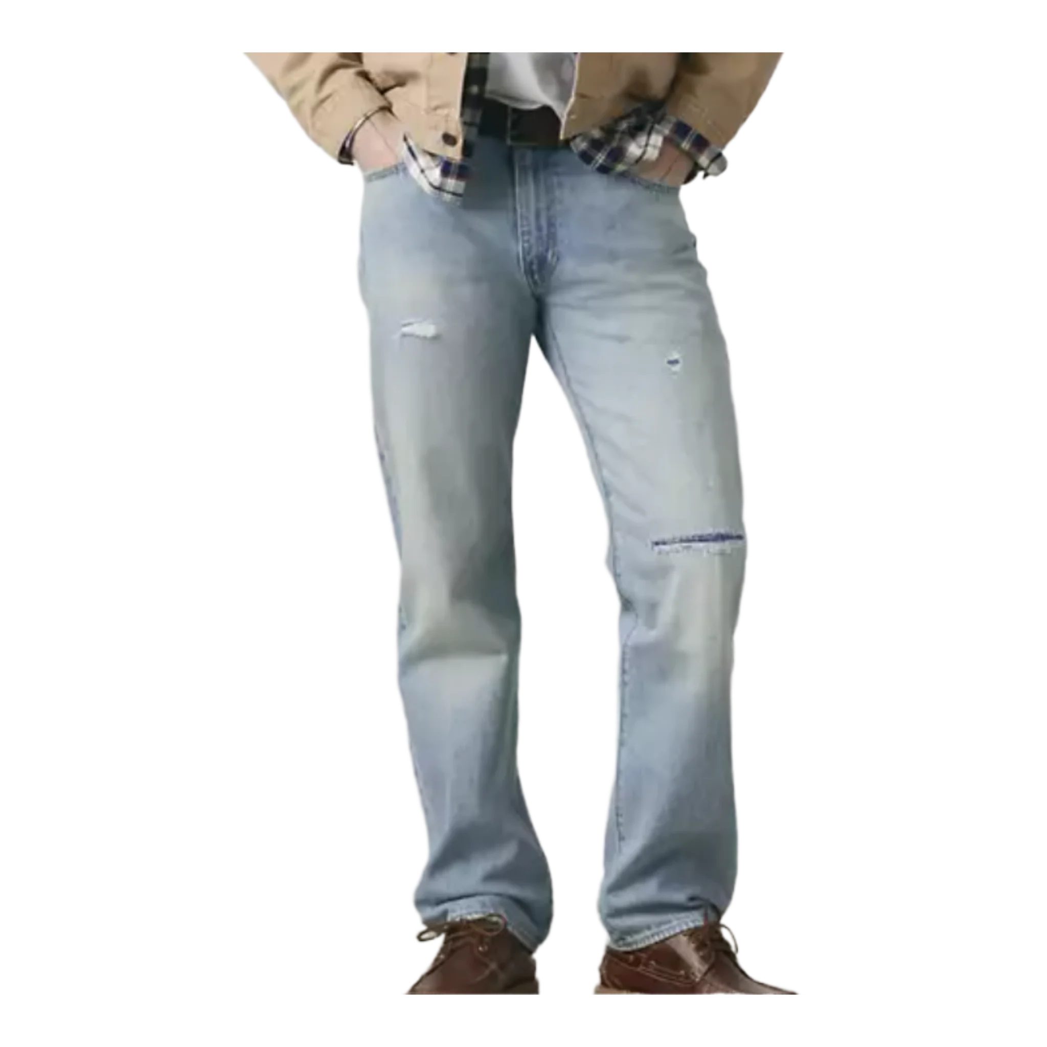555™ Relaxed Straight Jeans Distressed