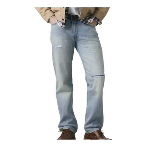 555™ Relaxed Straight Jeans Distressed