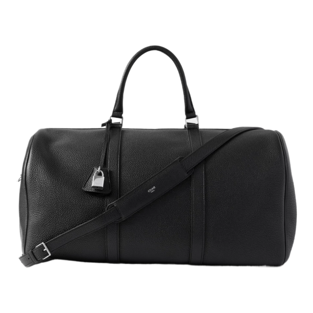 Large Full-Grain Leather Holdall