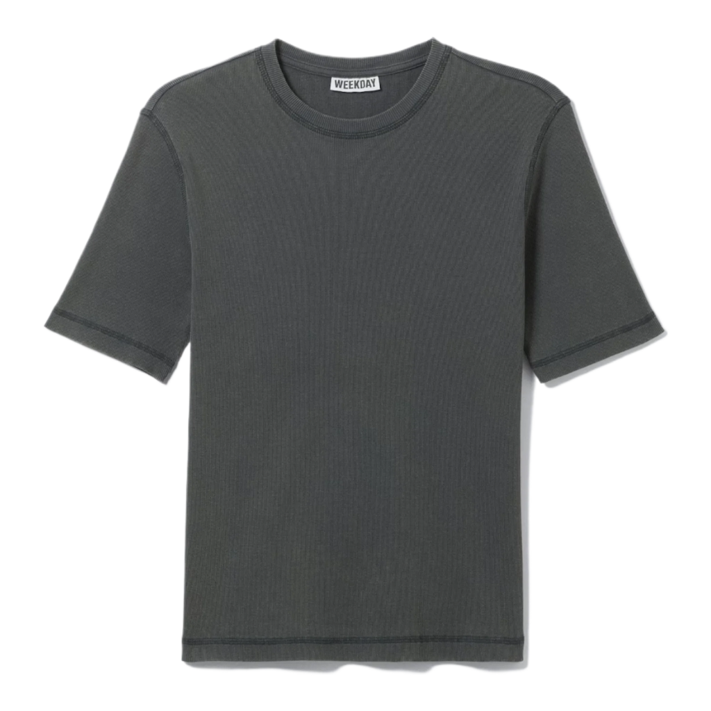 CLASSIC SLIM RIBBED COTTON T-SHIRT
