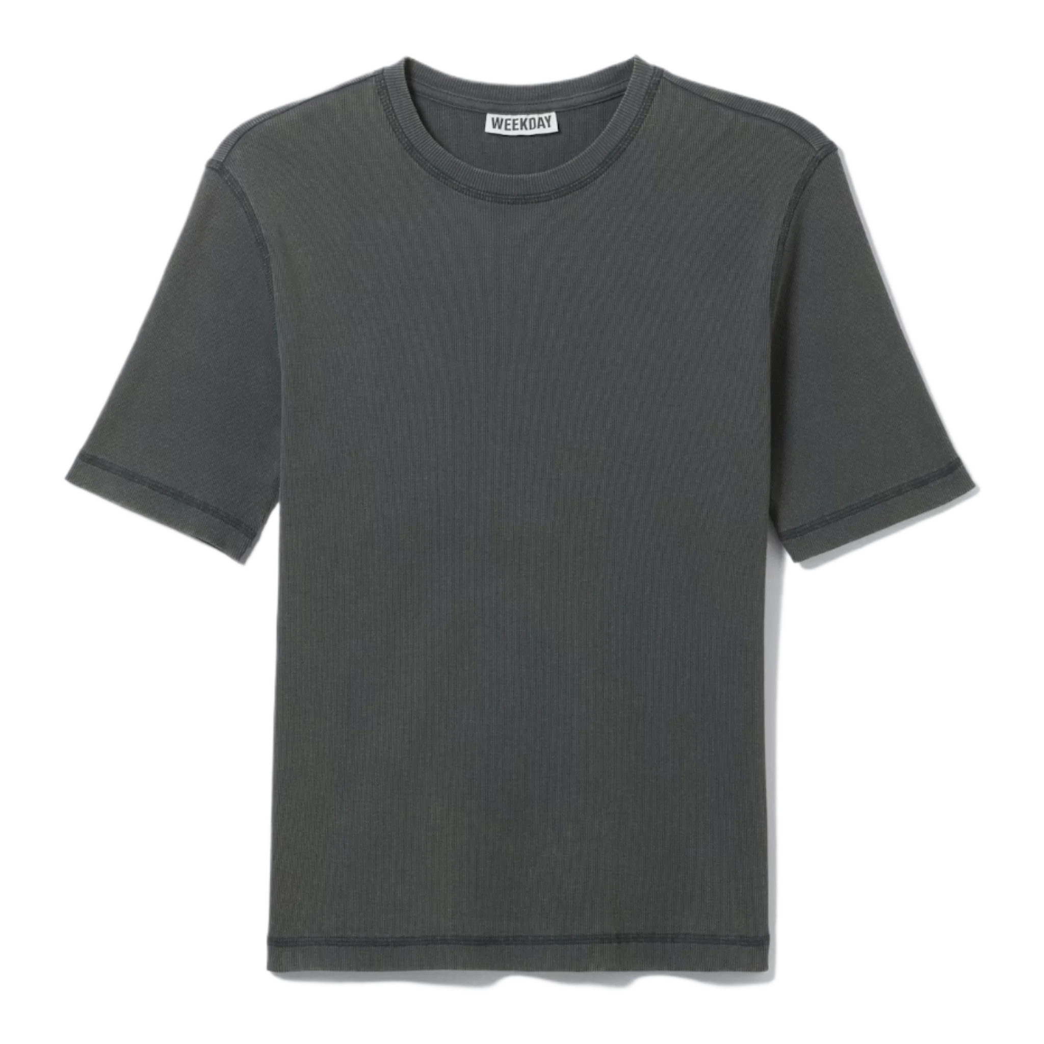 CLASSIC SLIM RIBBED COTTON T-SHIRT