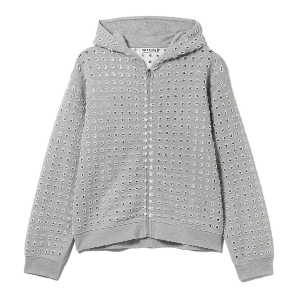 LASER CUT ZIP-HOODIE