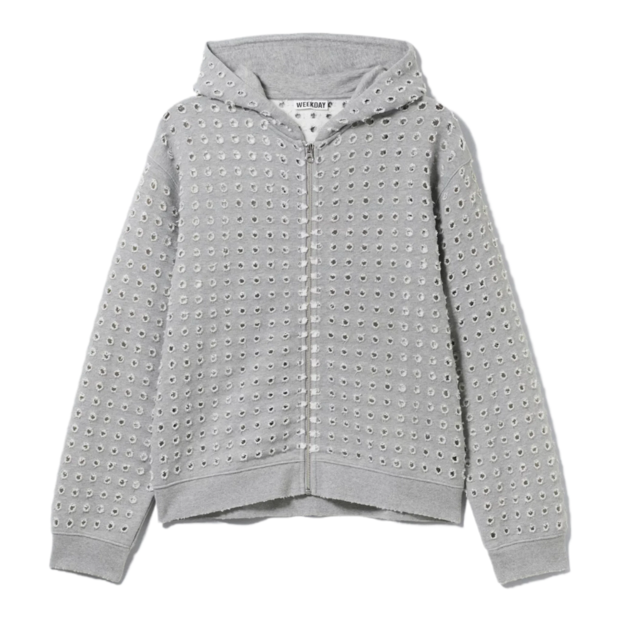 LASER CUT ZIP-HOODIE