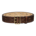 Brown Perforated Leather Belt
