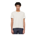 Beige Embroidered Logo T-shirt