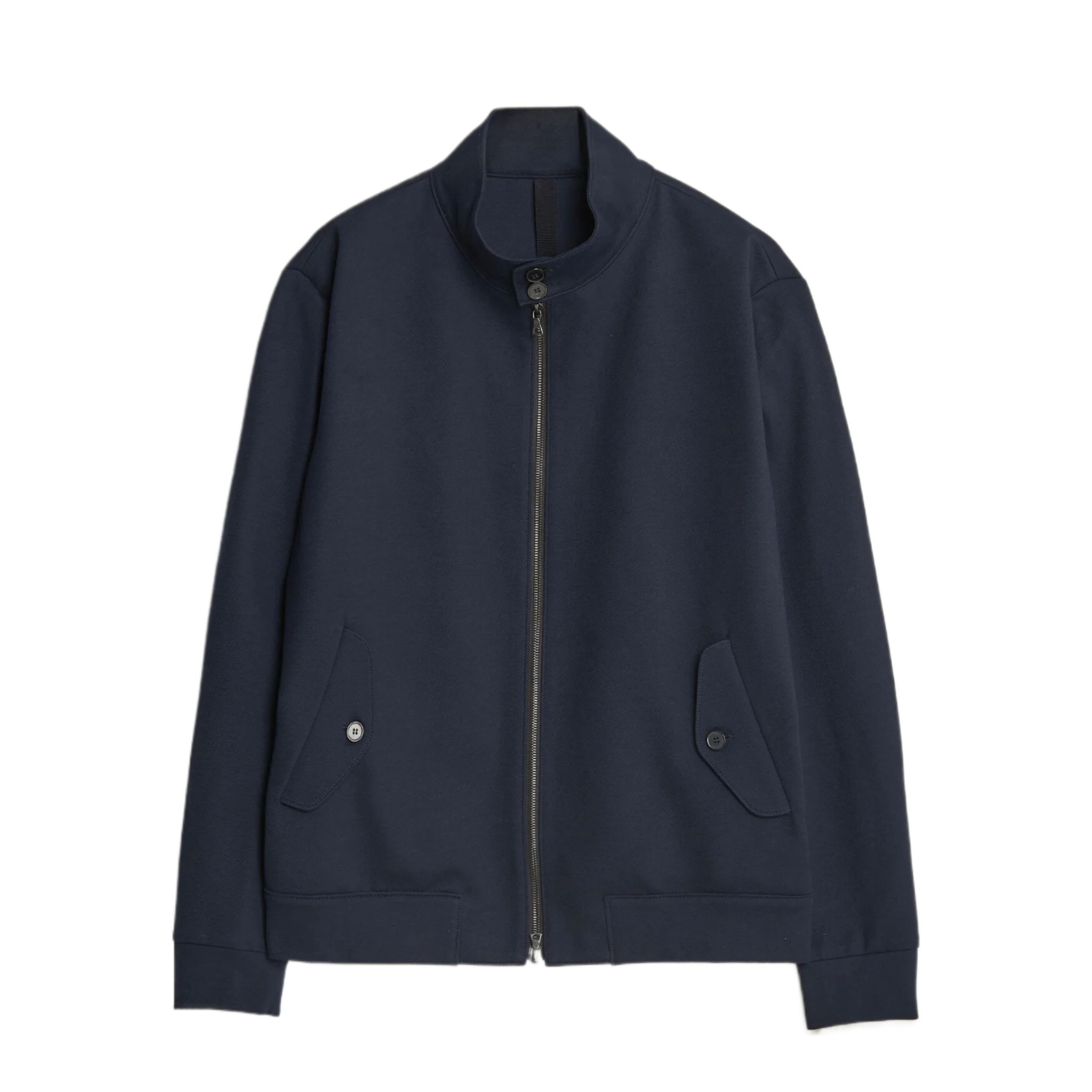 Loro Piana Cavalry Twill Harrington Jacket Navy Blue