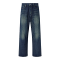 Washed Straight Leg Jeans