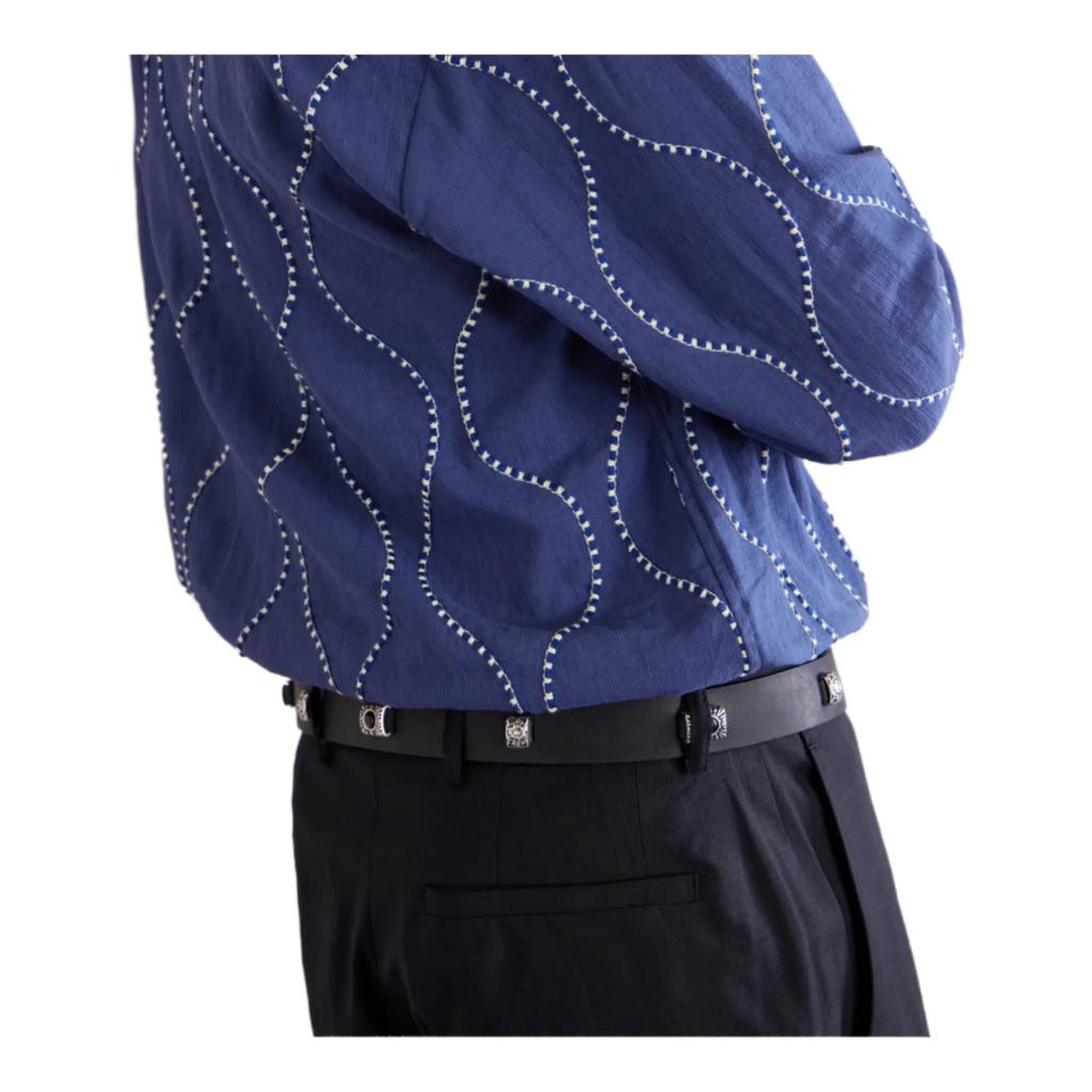 Duniro 3CM Embellished Leather Belt