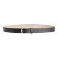 Leather Belt with Rounded Buckle