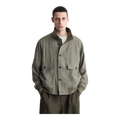 High Collar Twill Jacket