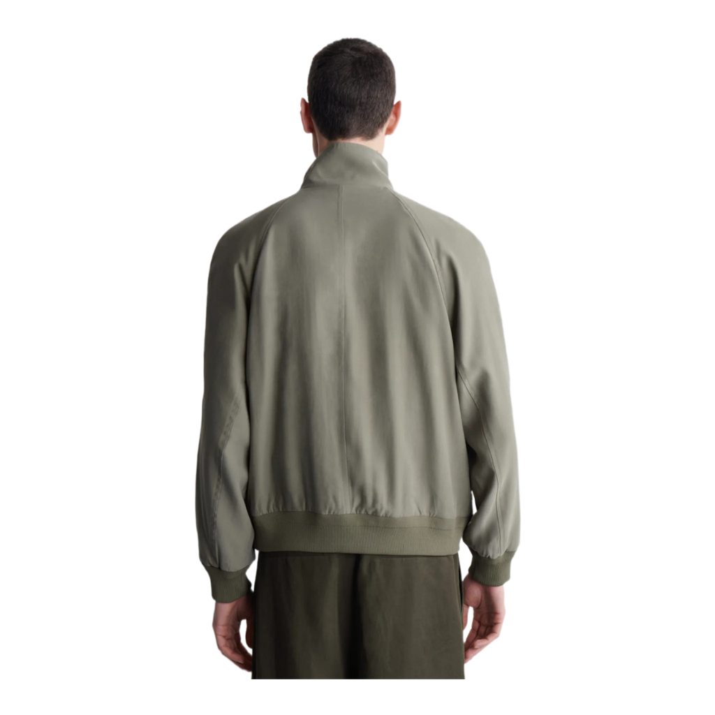 High Collar Twill Jacket