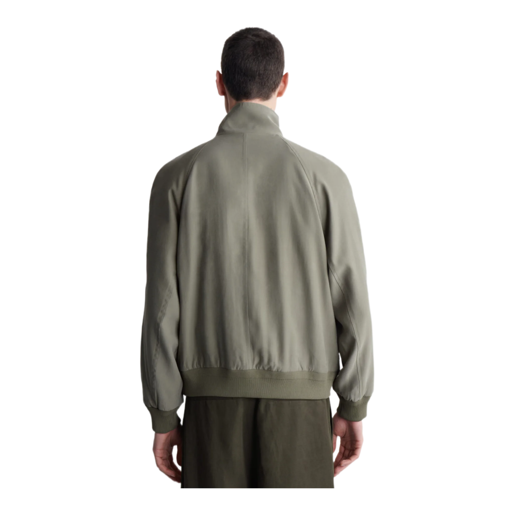 High Collar Twill Jacket