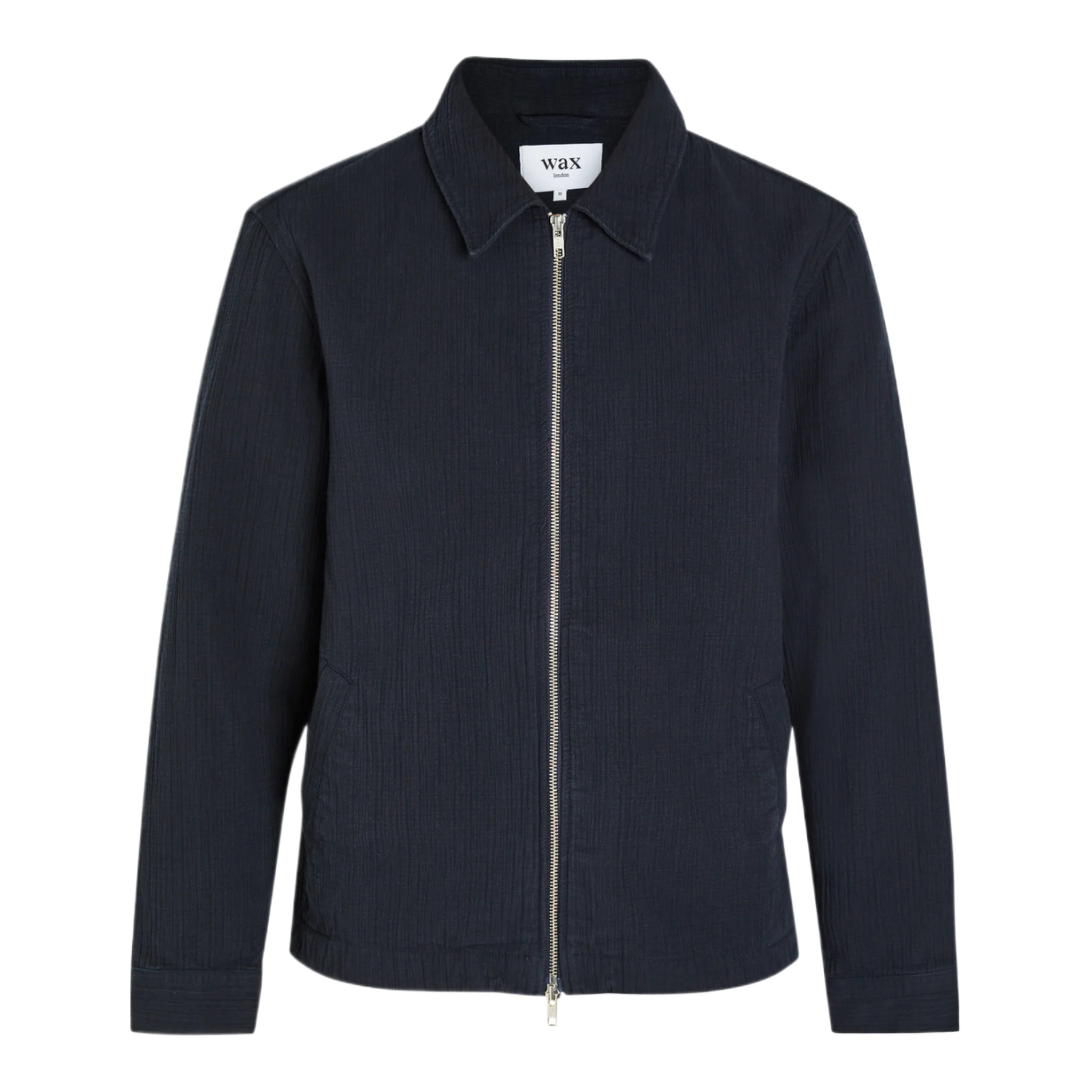 Eldon crinkled cotton and linen-blend jacket