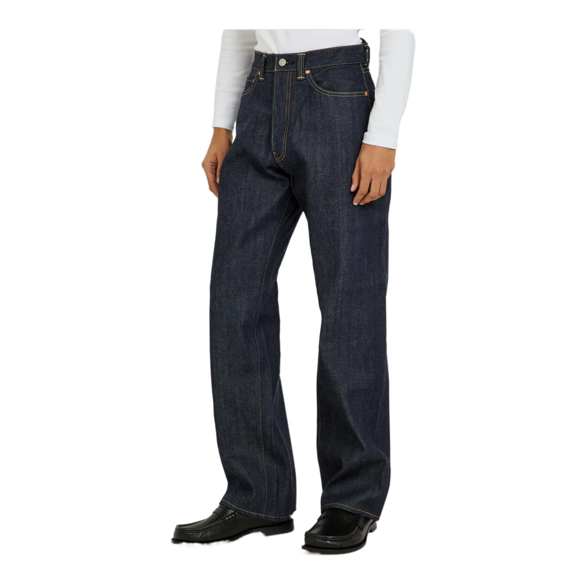 Relaxed wide-leg jeans