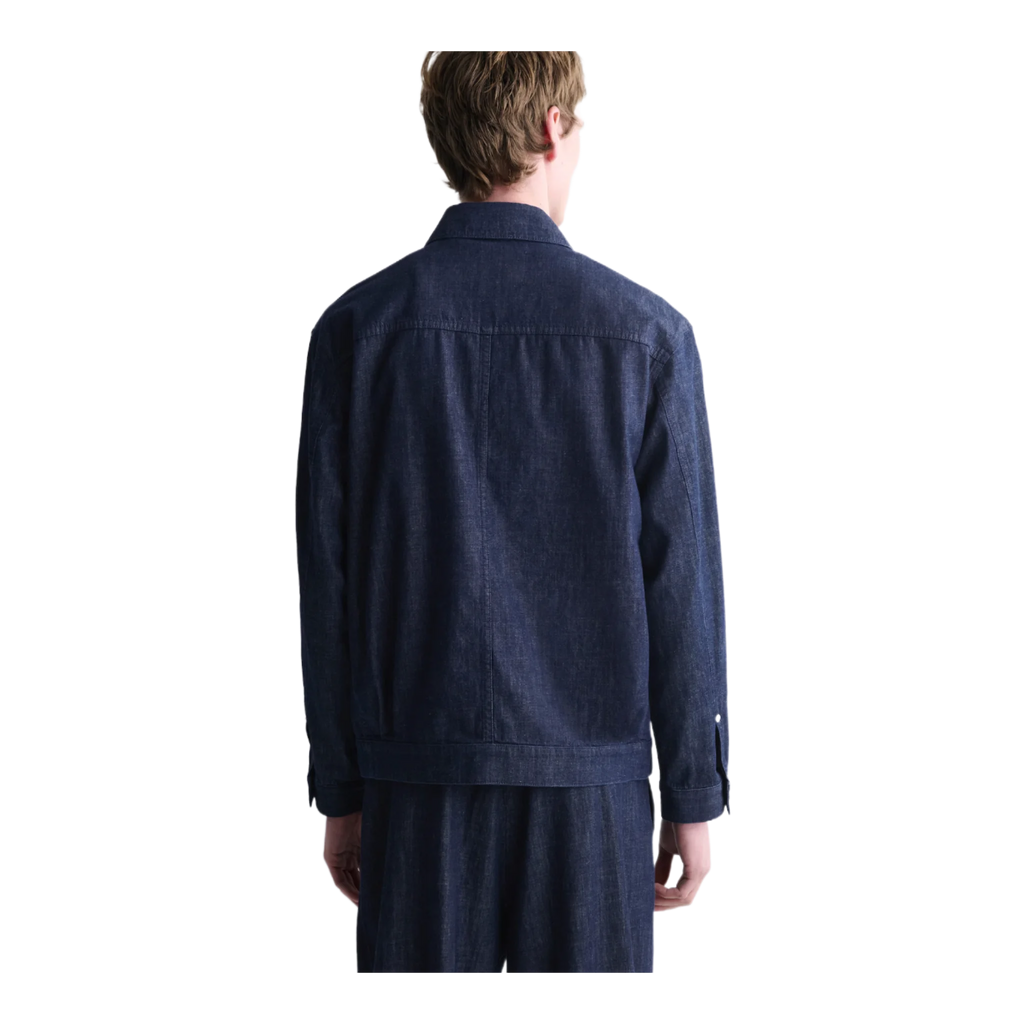 Denim shirt jacket indigo
