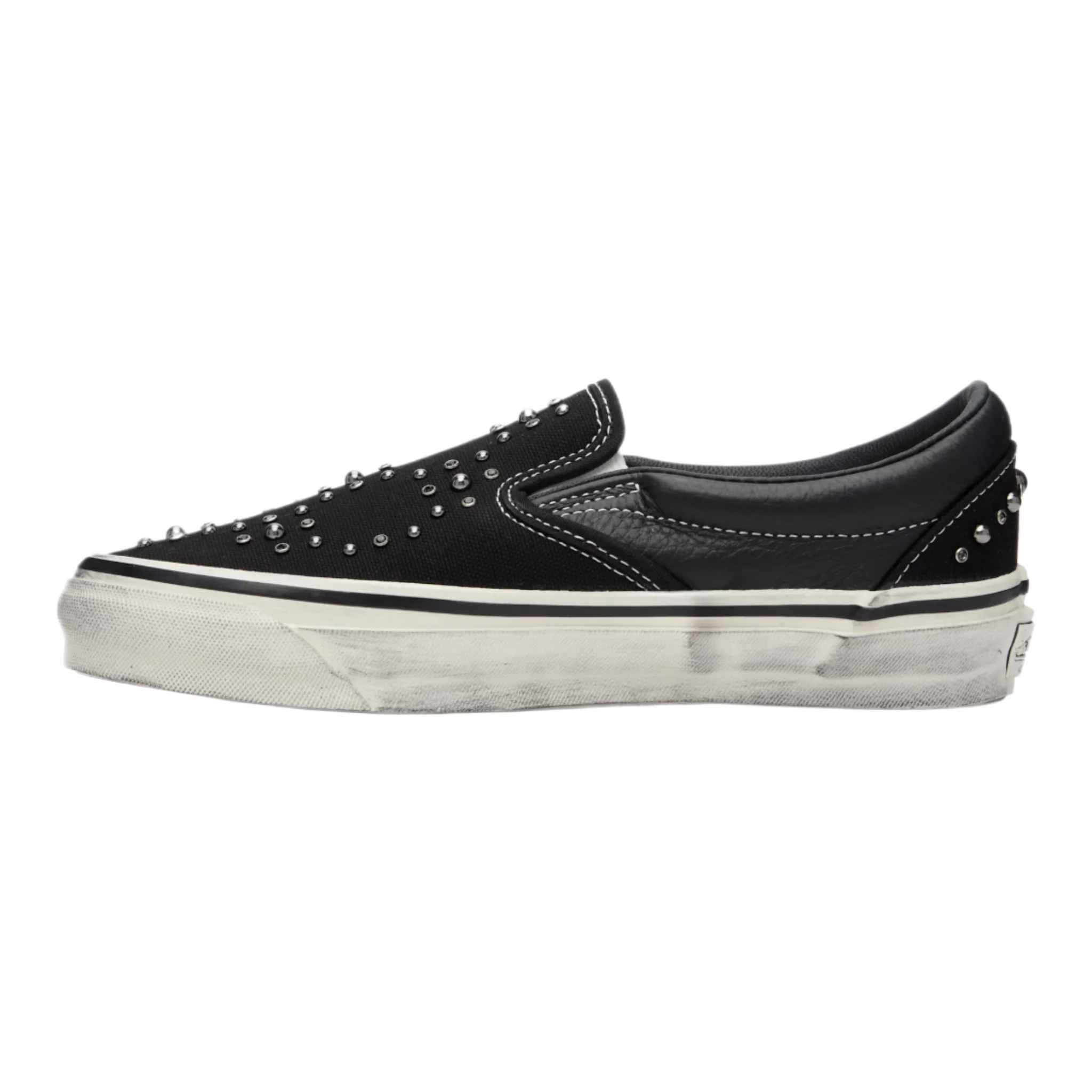 Black Premium Classic Slip-On Sneakers