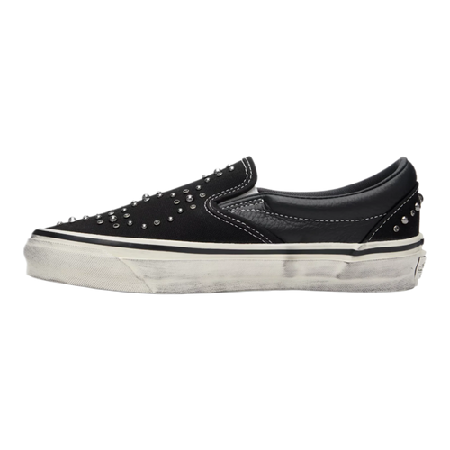 Black Premium Classic Slip-On Sneakers