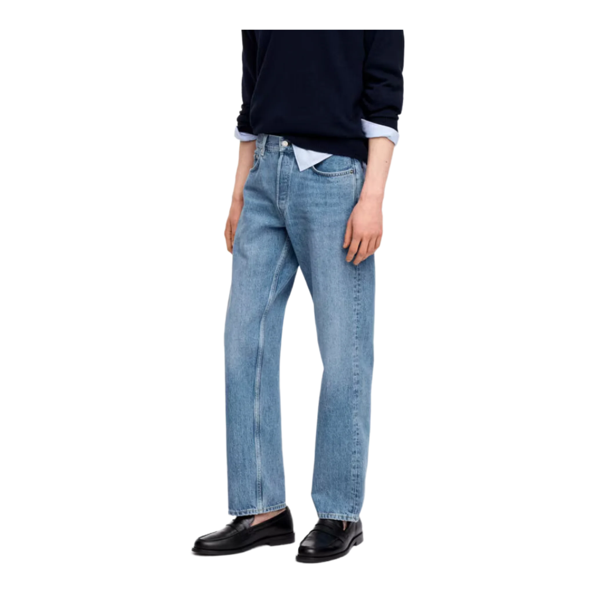 OCEAN Loose Straight Jeans