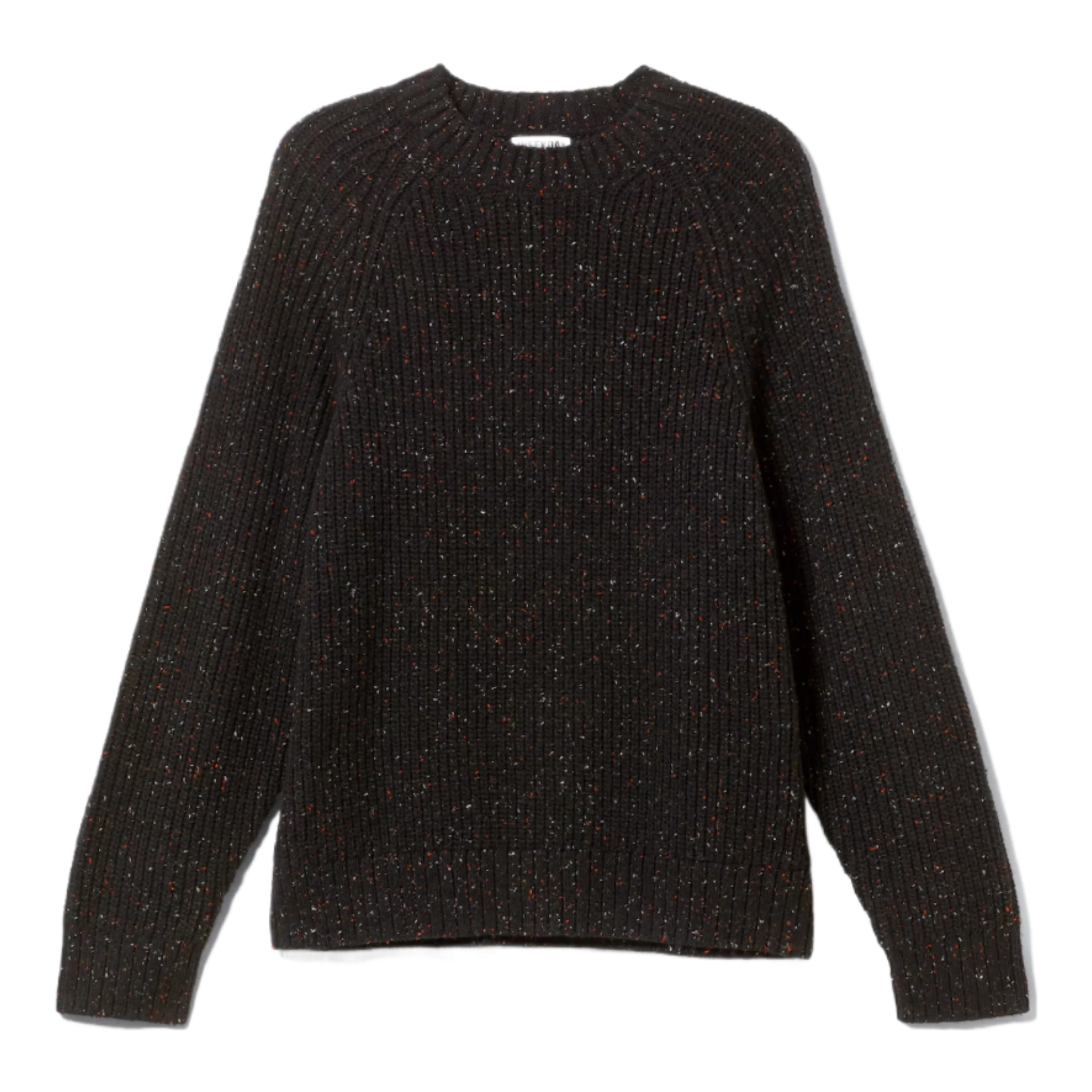 RELAXED FIT NEPPED KNIT SWEATER