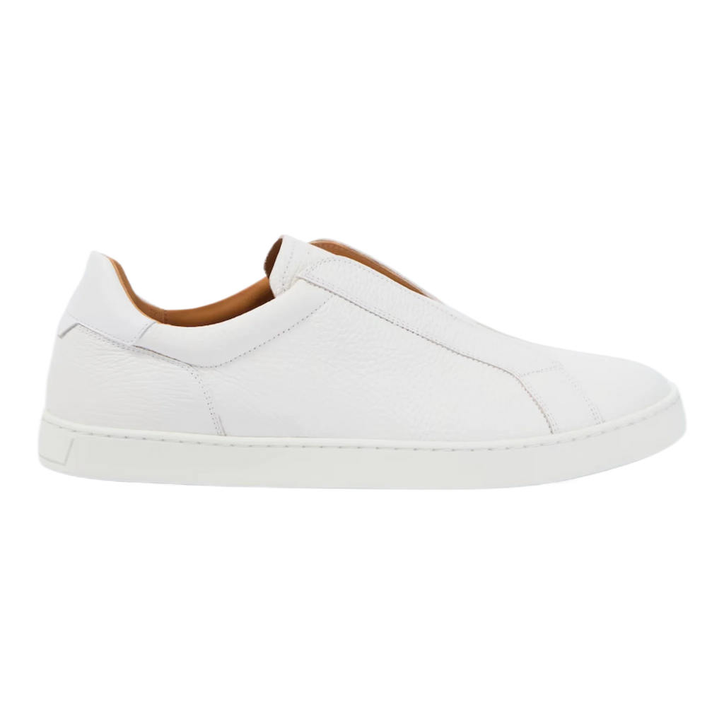 Open Leather Slip-On Sneakers