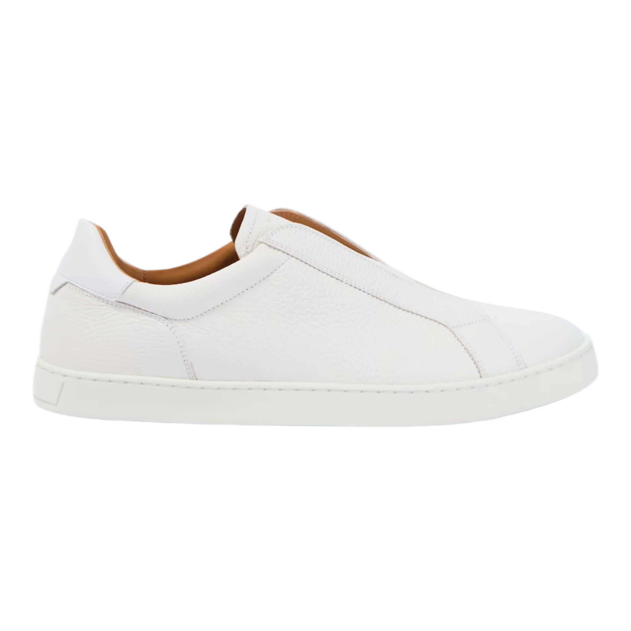 Open Leather Slip-On Sneakers
