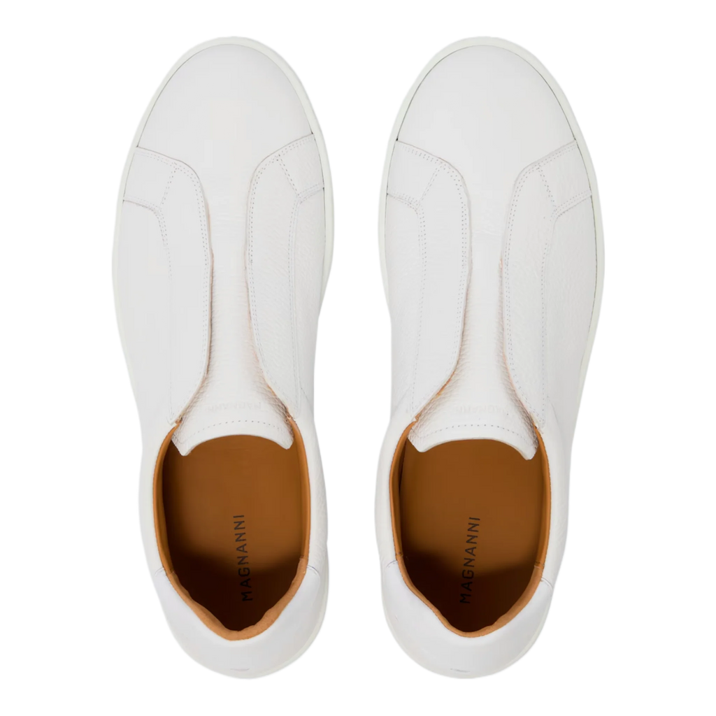 Open Leather Slip-On Sneakers