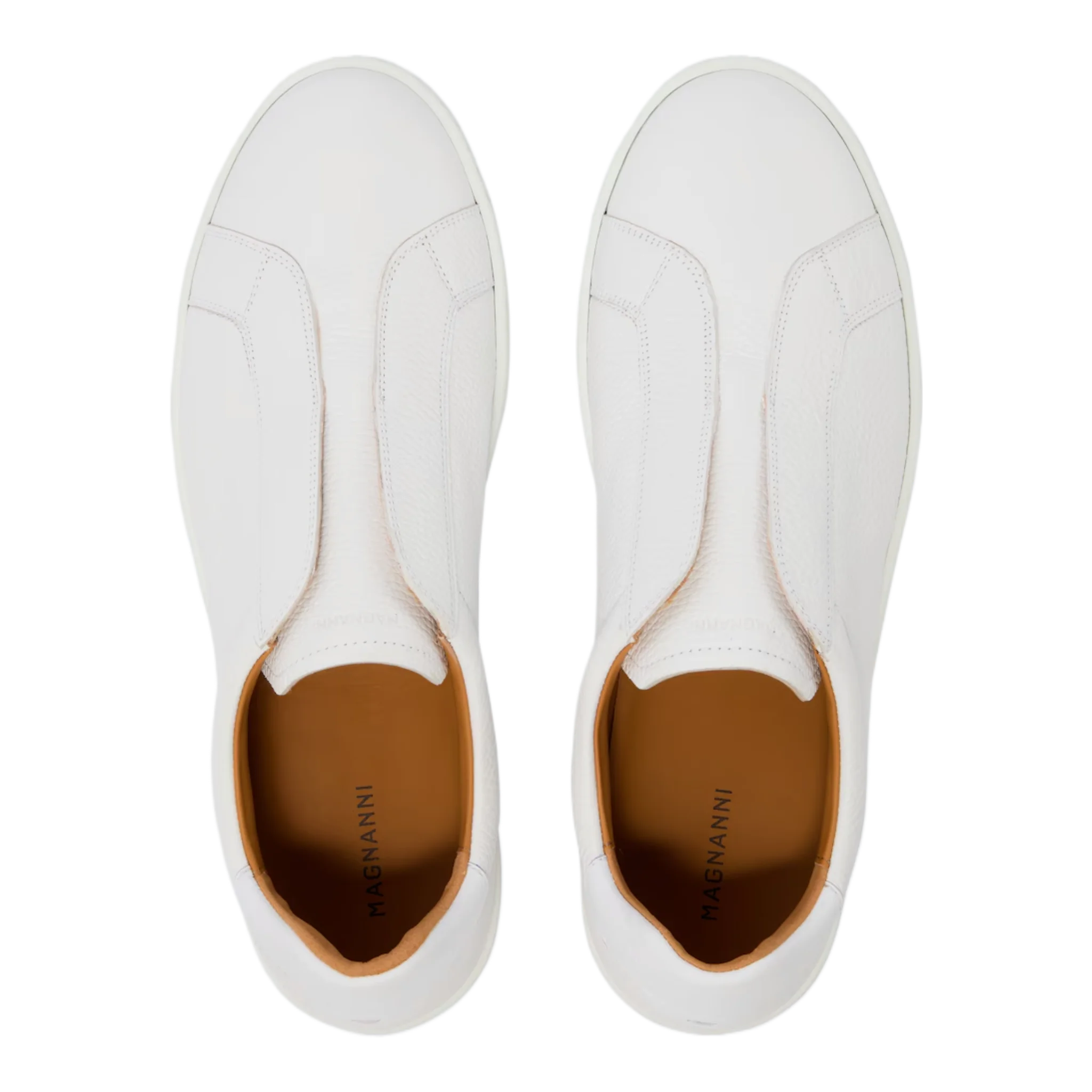 Open Leather Slip-On Sneakers