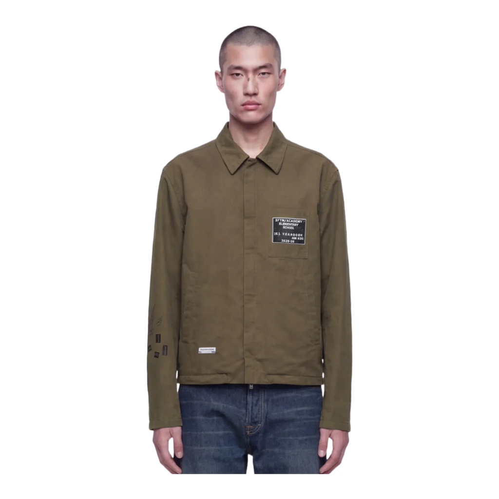 Green Textured Jacket