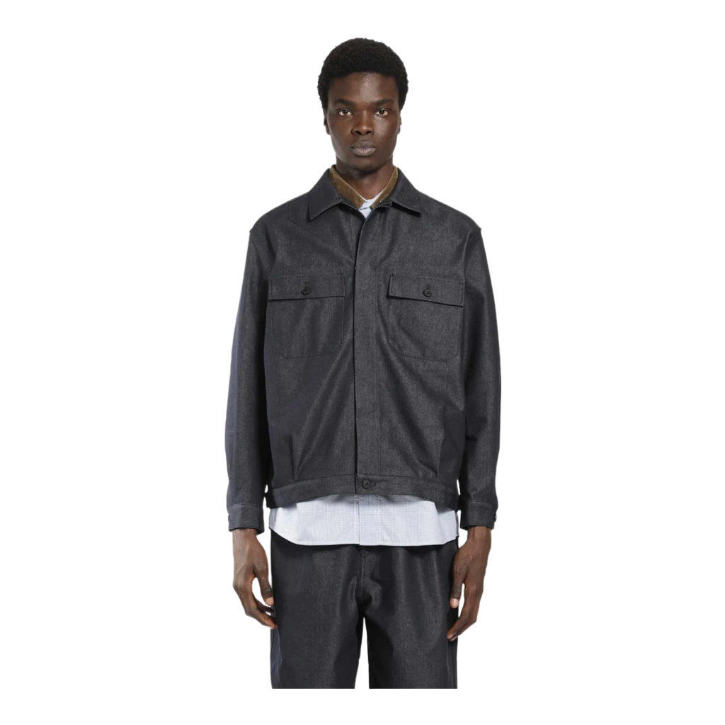 Navy Logo Patch Jacket