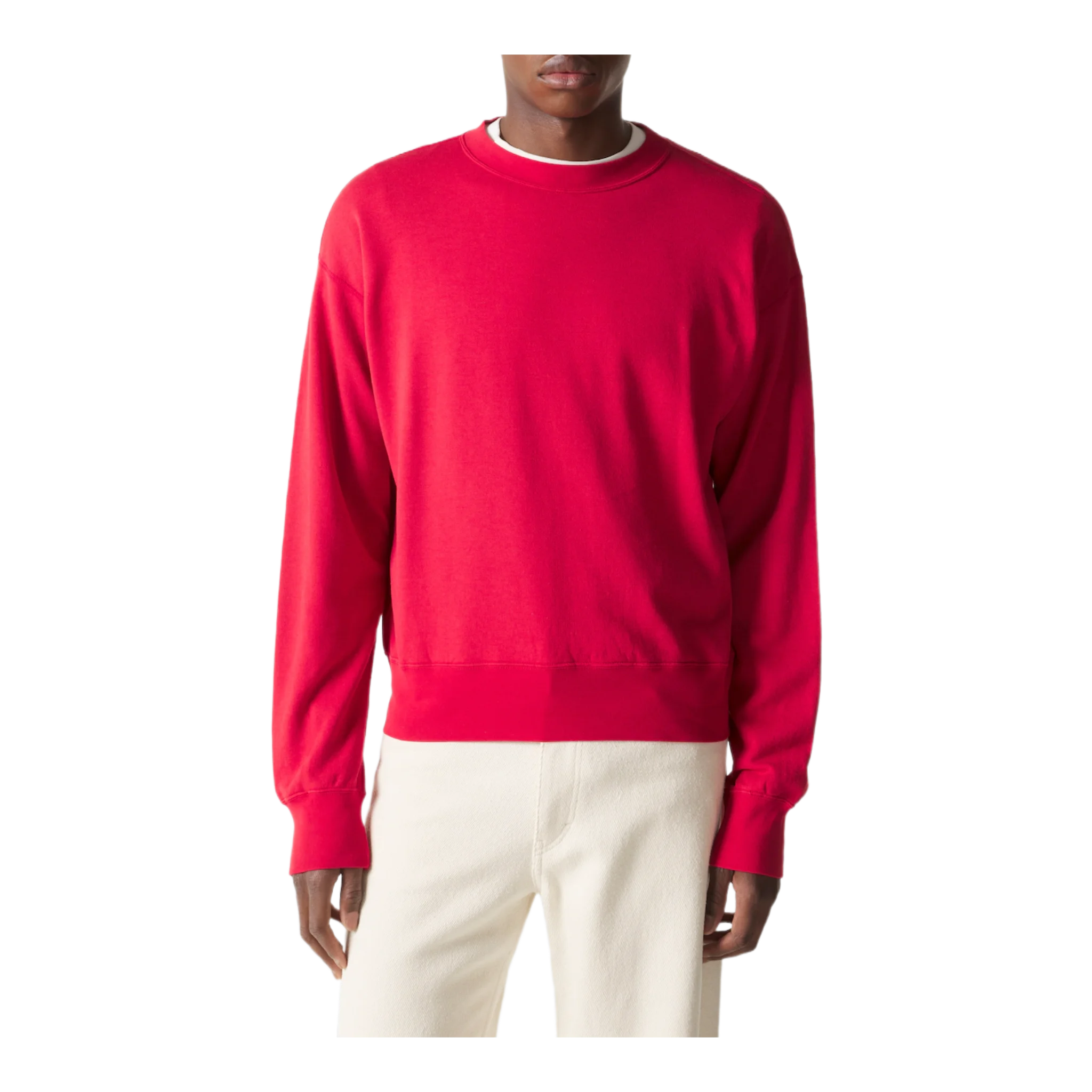 Cotton, wool and silk sweatshirt