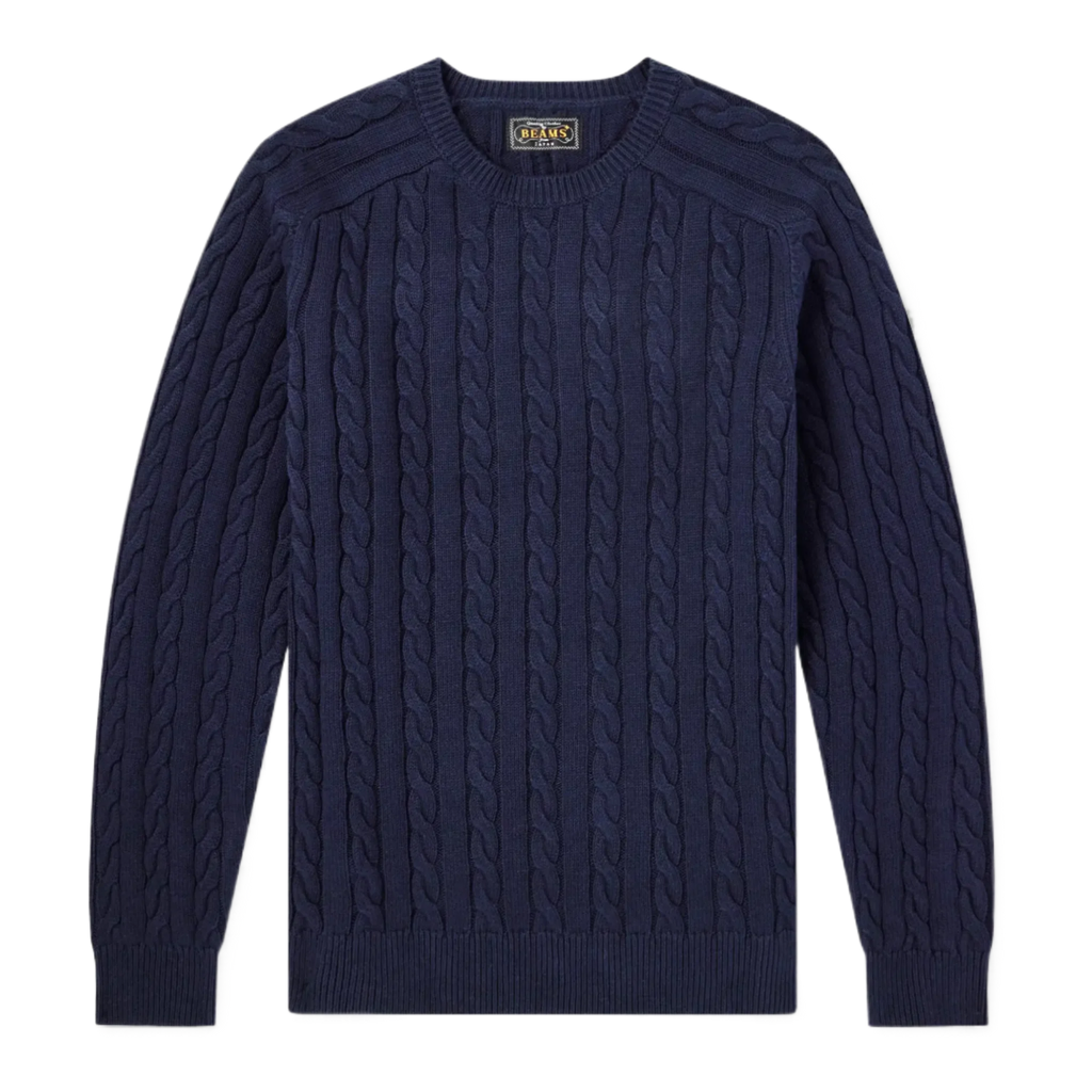 Cable-Knit Cotton Sweater