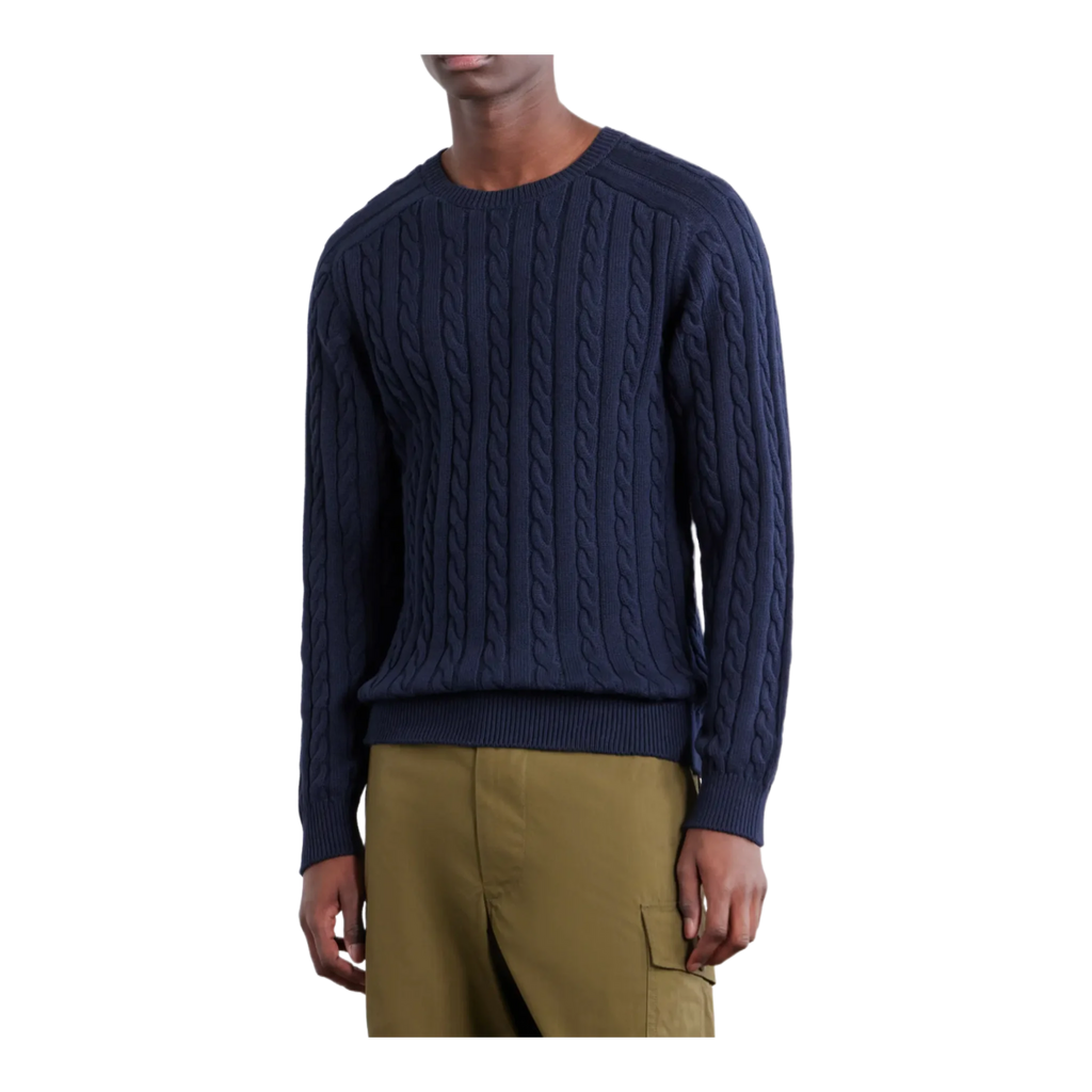Cable-Knit Cotton Sweater