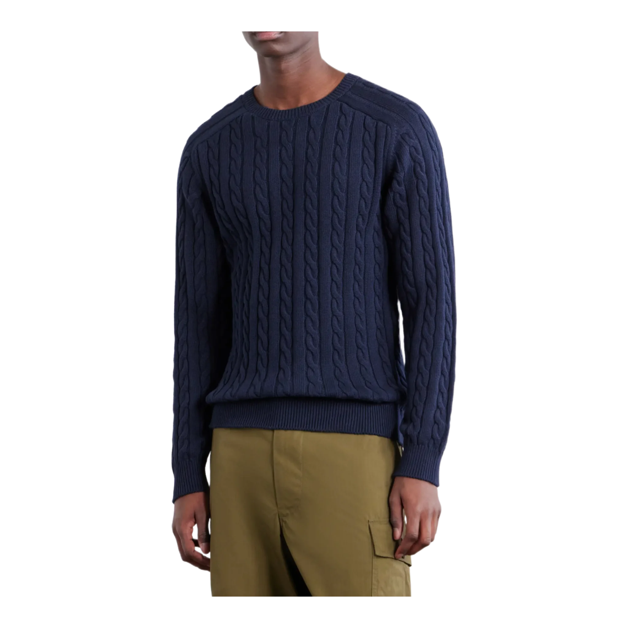 Cable-Knit Cotton Sweater