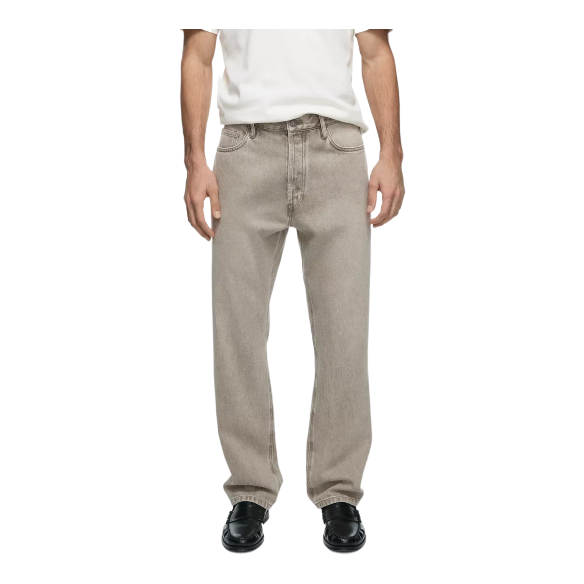 Straight-leg jeans