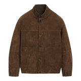 Suede leather jacket