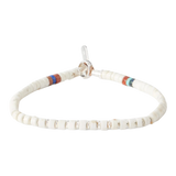 Sterling Silver Magnesite Beaded Bracelet