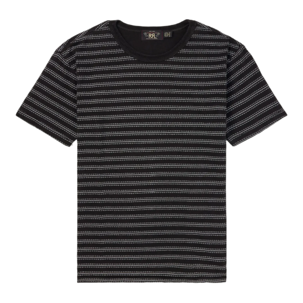Striped Cotton-Jersey Jacquard T-Shirt