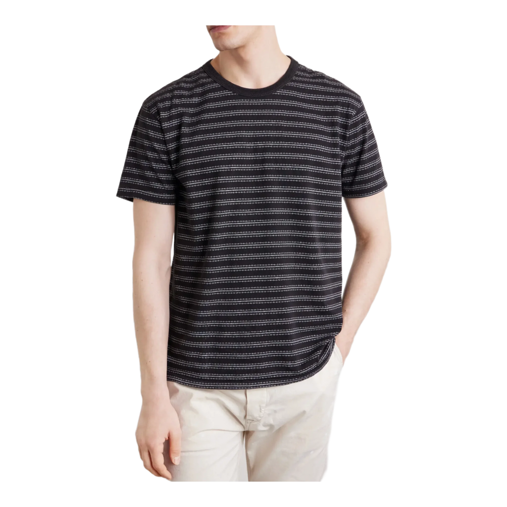 Striped Cotton-Jersey Jacquard T-Shirt