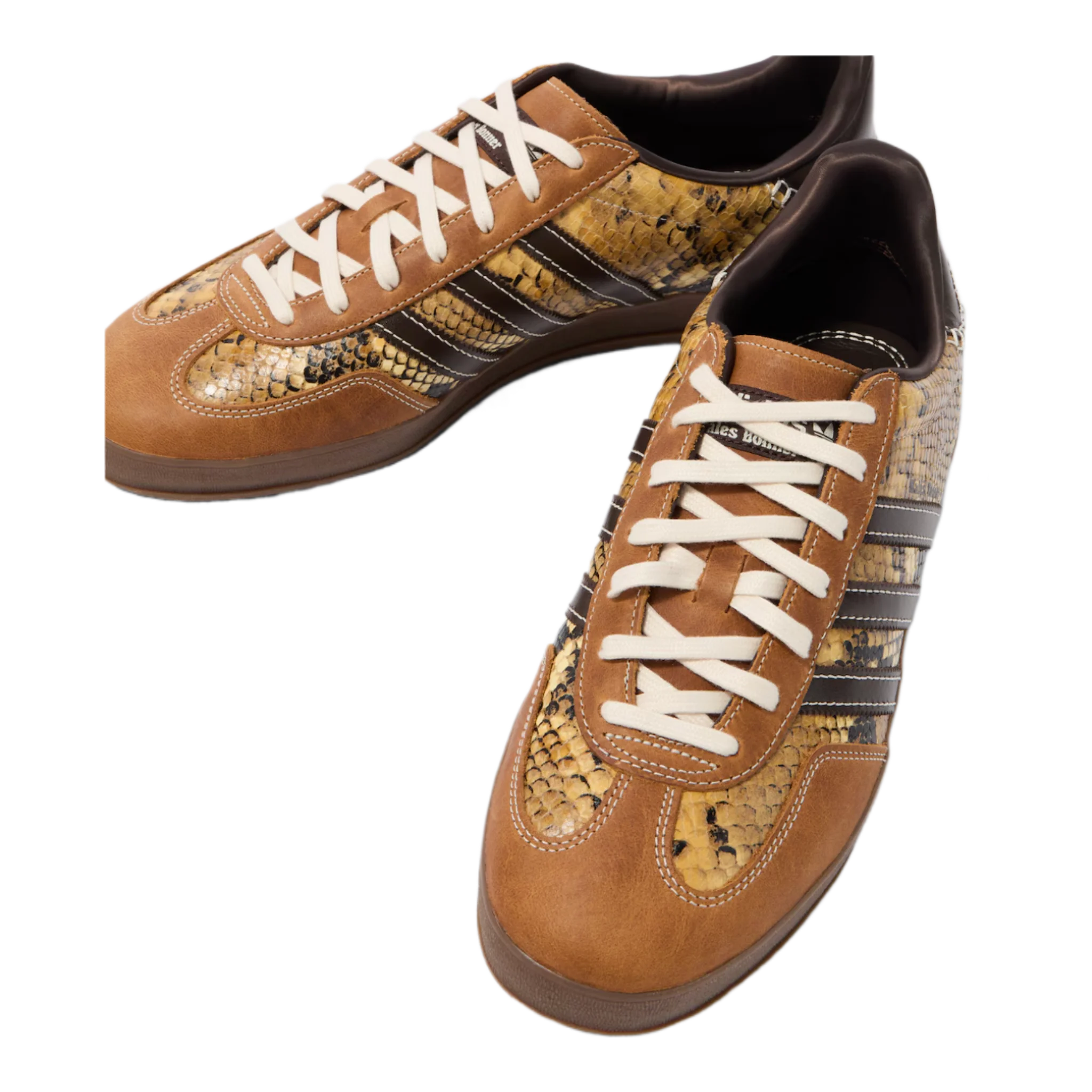 x Wales Bonner Gazelle leather sneakers