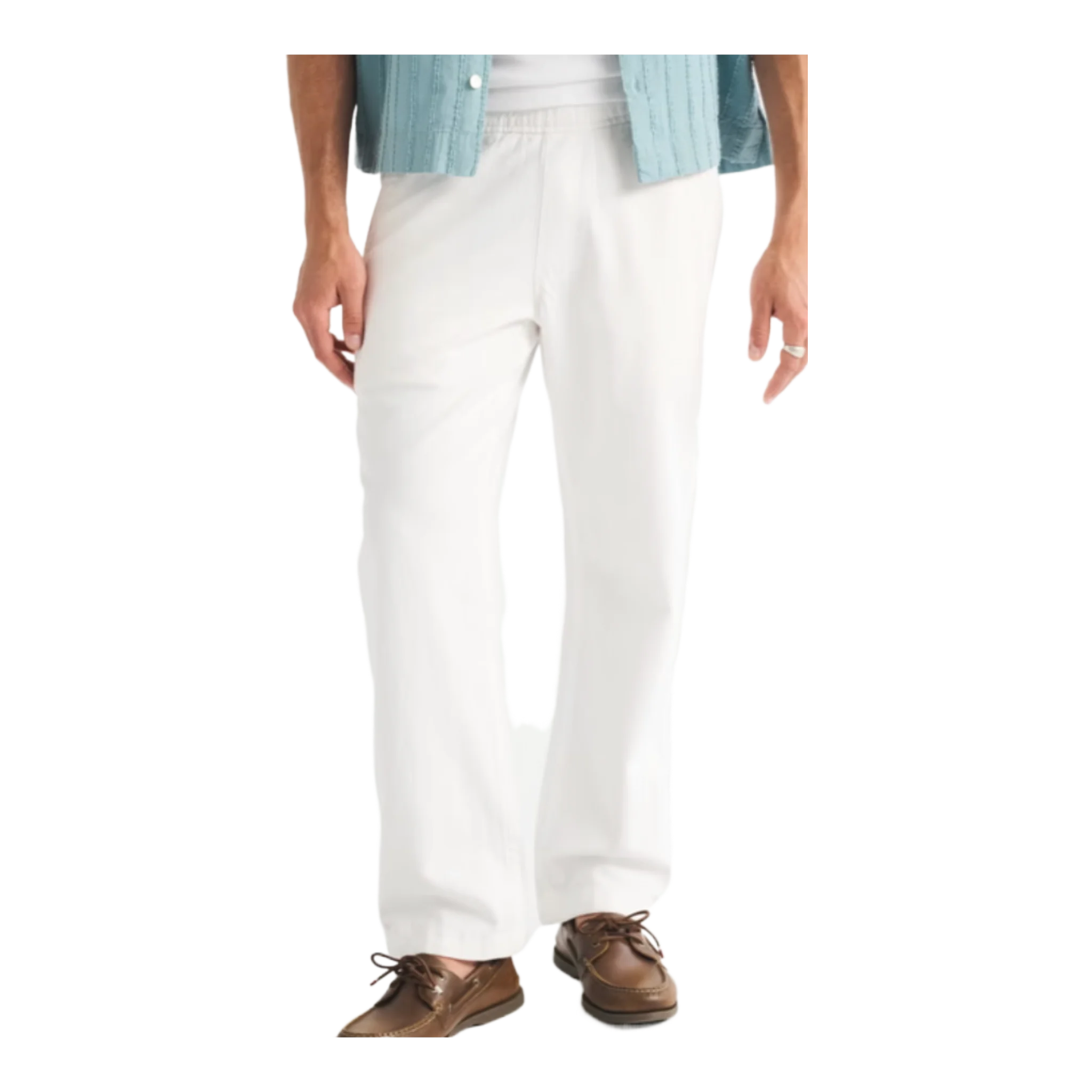 Linen-Blend Pull-On Pant