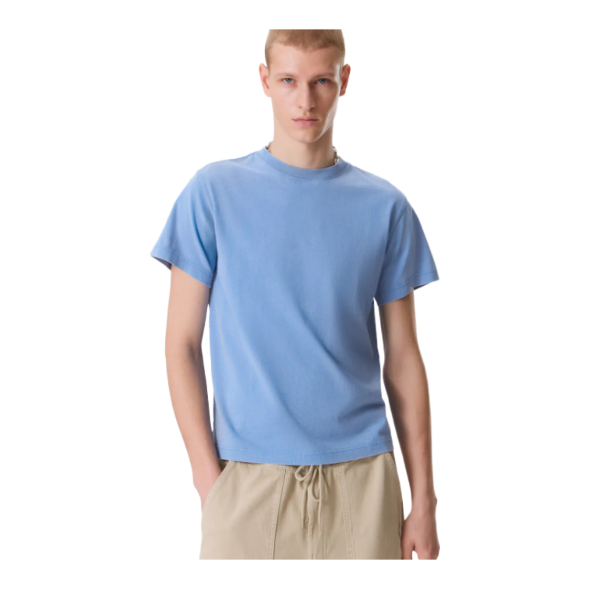Tight Short Sleeved Cotton T-Shirt